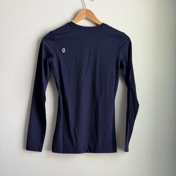 Figs Ribbed Longsleeve Underscrub in Navy, Size XXS - Picture 10 of 10